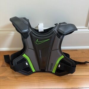 Nike‎ Vapor Shoulder Pad Kids Large Grey Lacrosse Field Sports Protection
